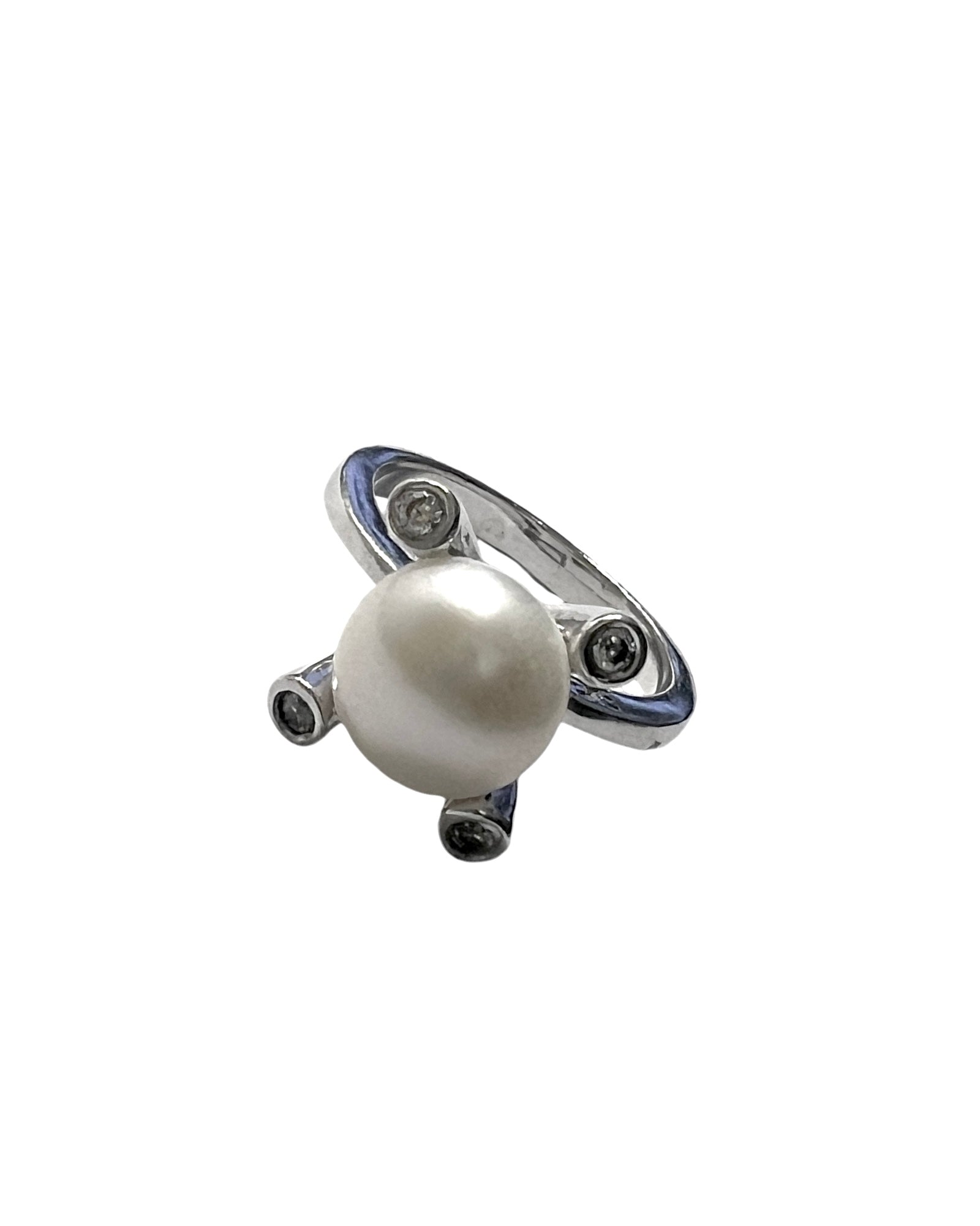 Silver Pearl Ring