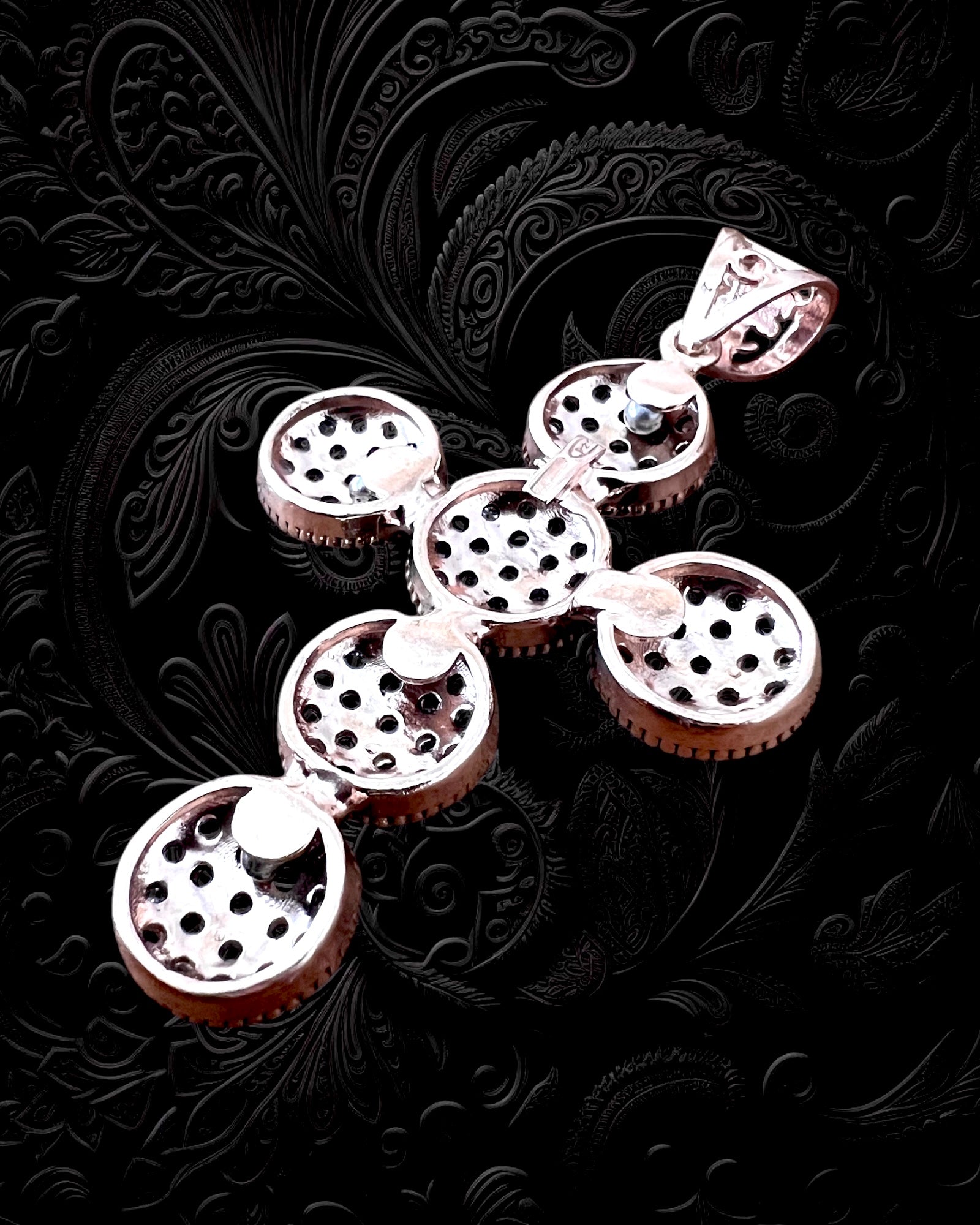 Medalha Cruz em Prata e Prata Rosa