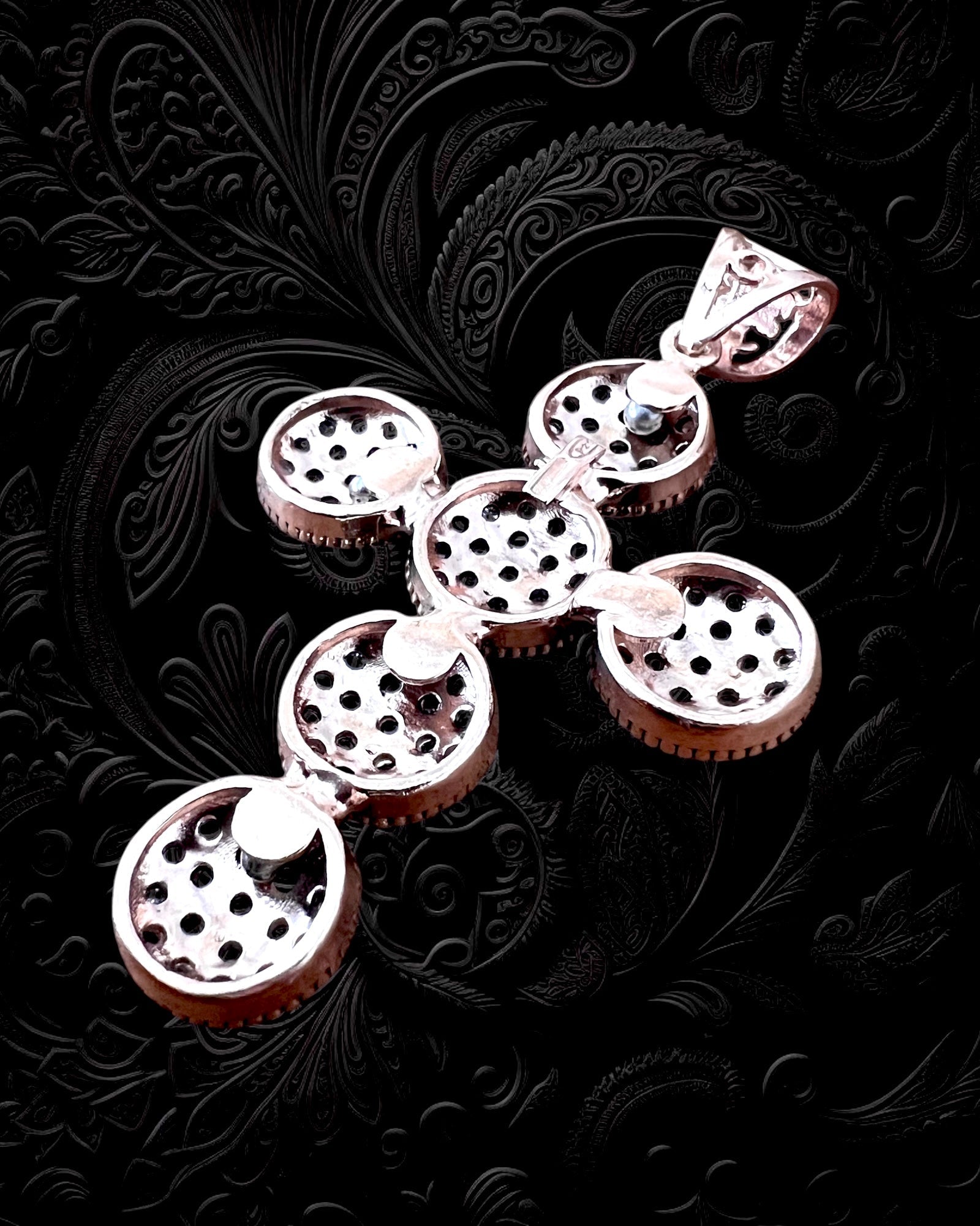 Medalha Cruz em Prata e Prata Rosa