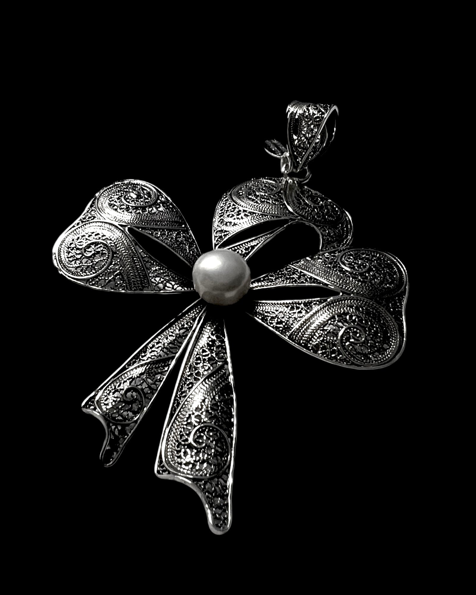Filigree Bow Medal