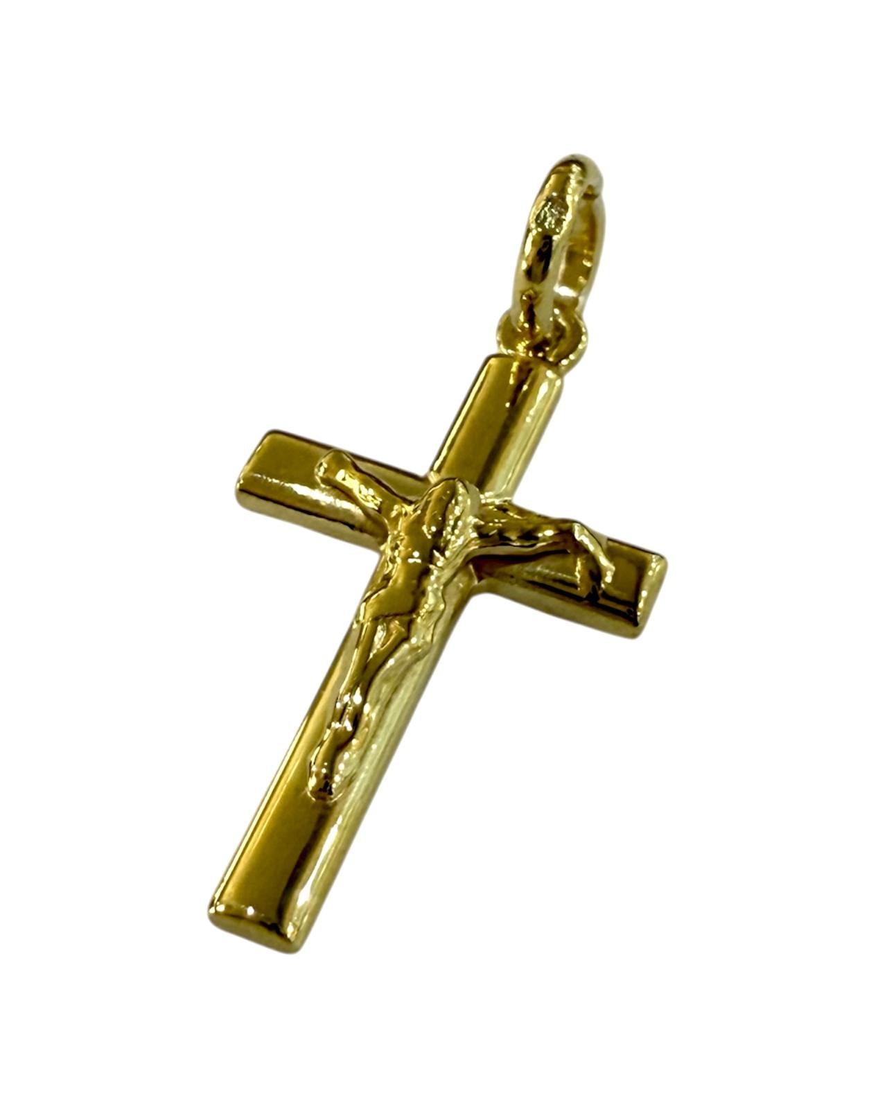 Medalha Cruz em Prata Dourada