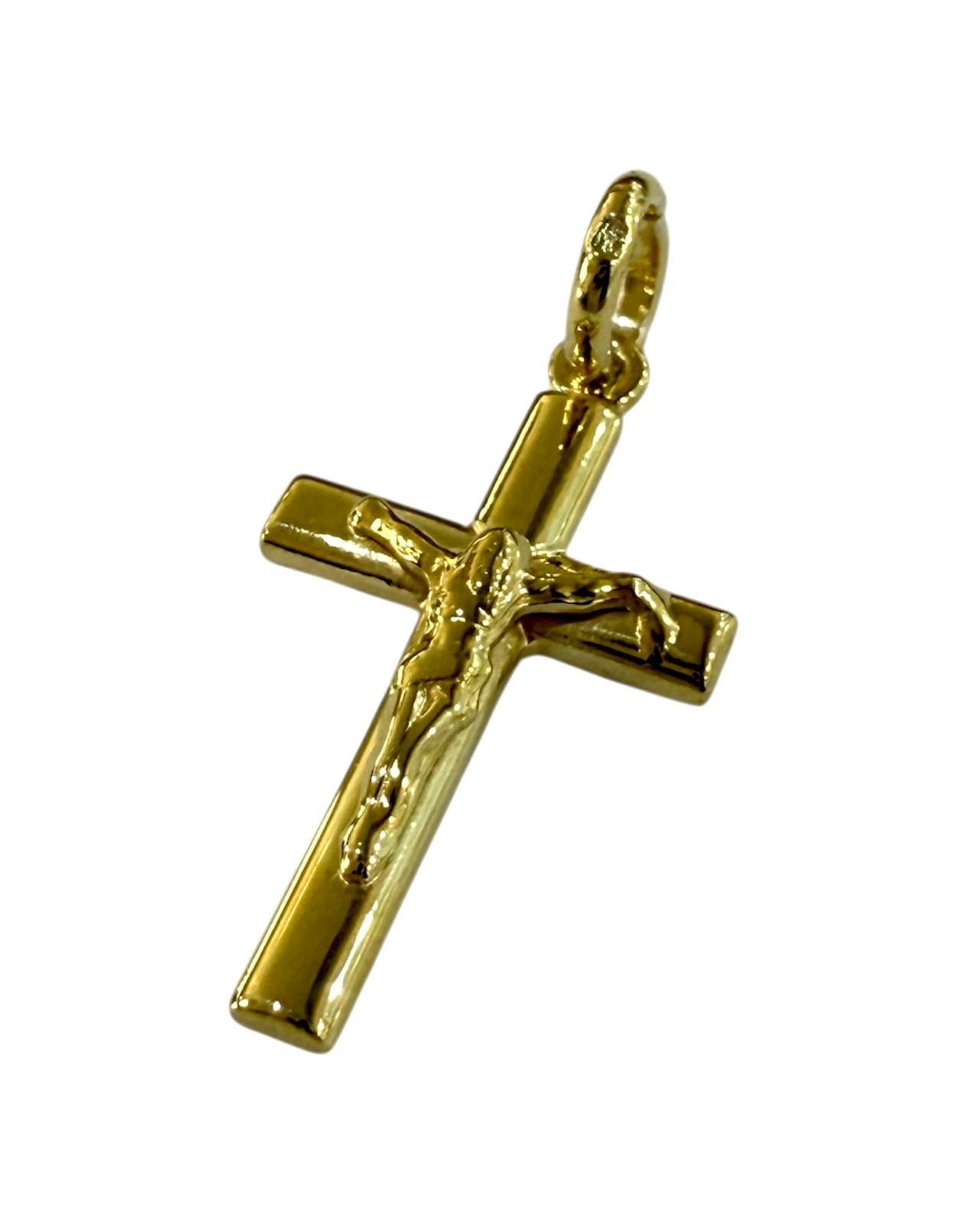 Medalha Cruz em Prata Dourada