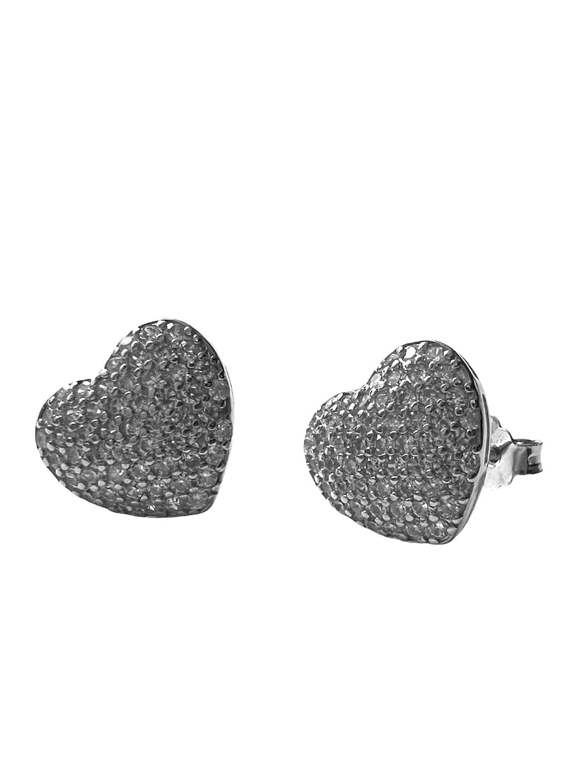 Silver Heart Earrings