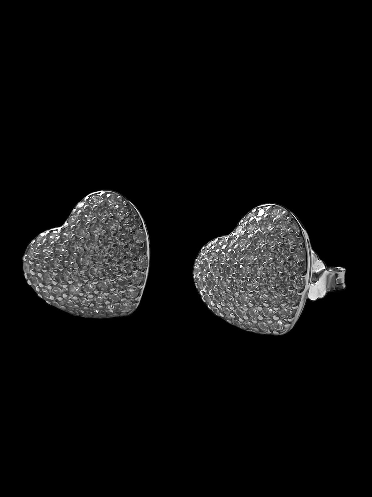 Silver Heart Earrings