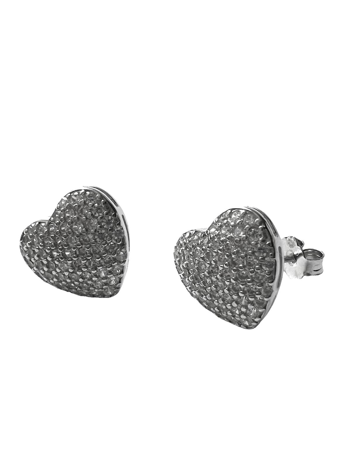 Silver Heart Earrings
