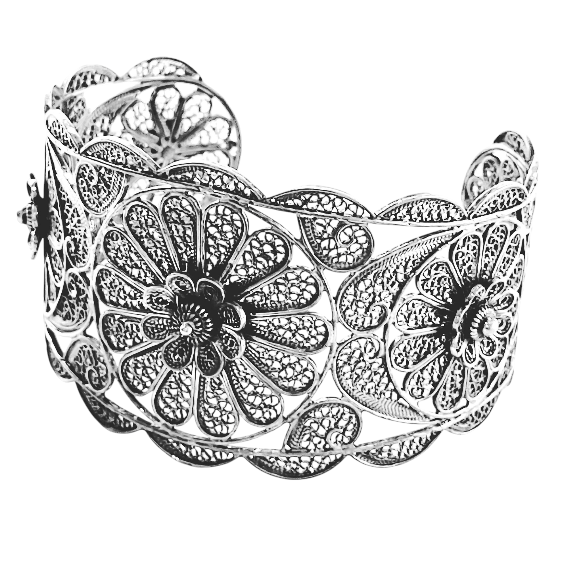 Pulseira / Escrava de Filigrana em Prata