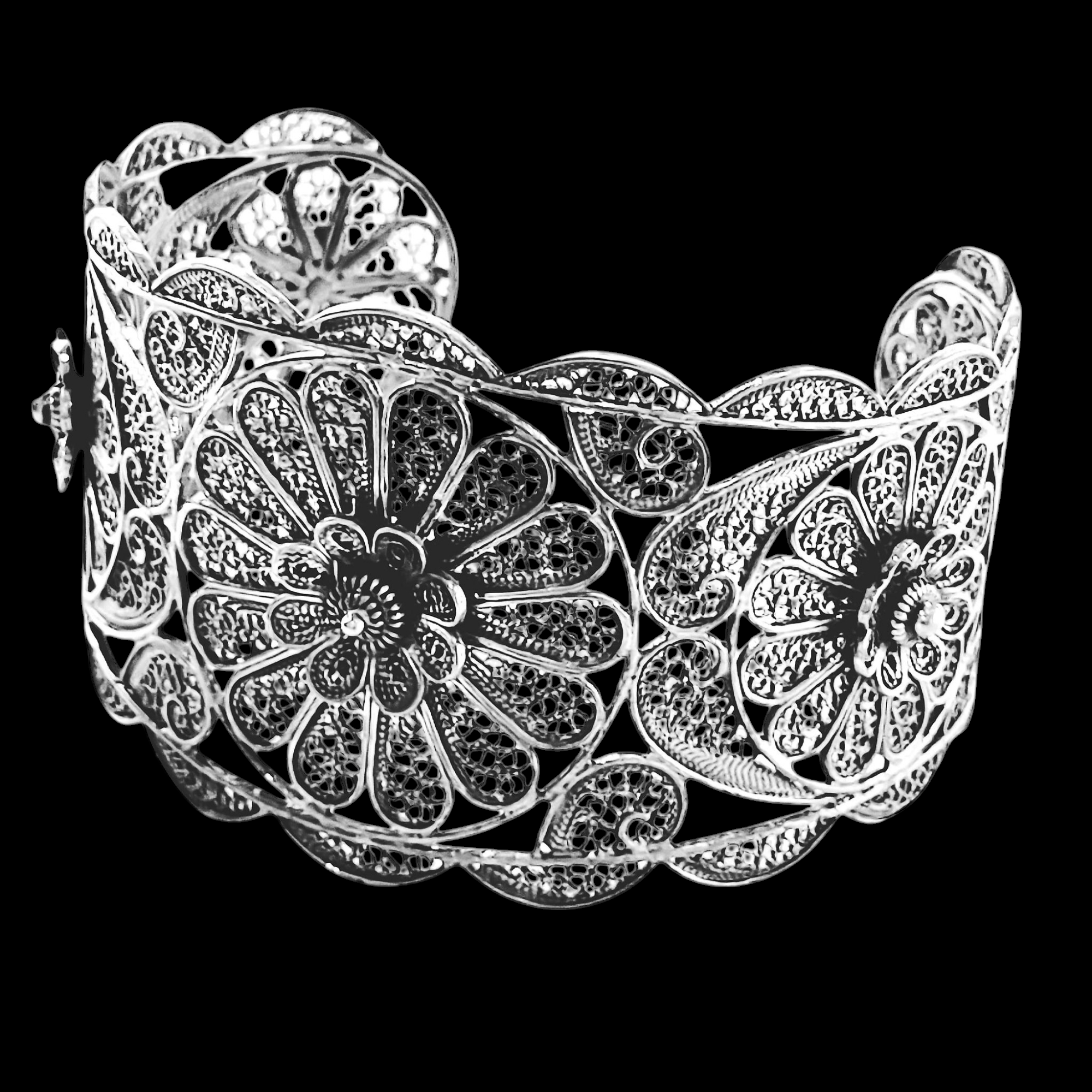 Pulseira / Escrava de Filigrana em Prata