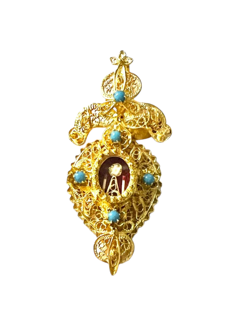 Filigree Custody Medal in Gilded Silver