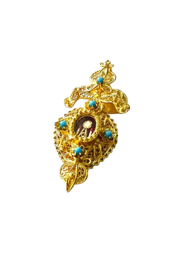 Filigree Custody Medal in Gilded Silver