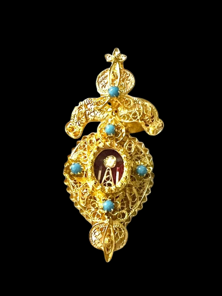 Filigree Custody Medal in Gilded Silver