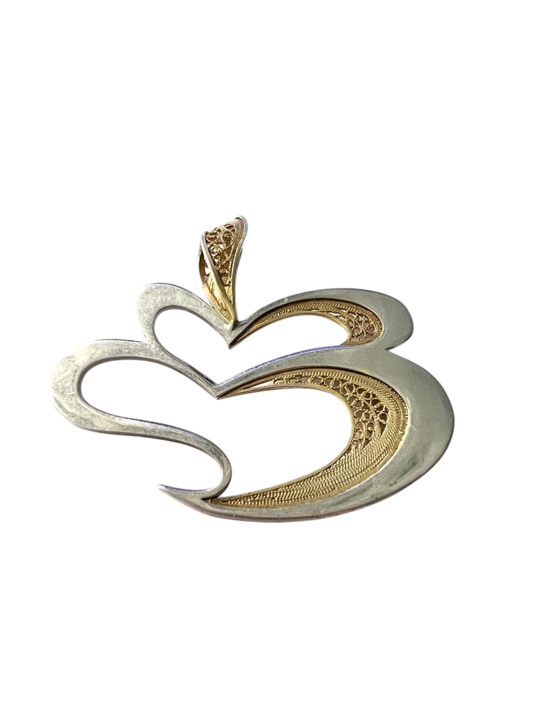 Heart of Viana Medal in Silver and Gold Plated Silver