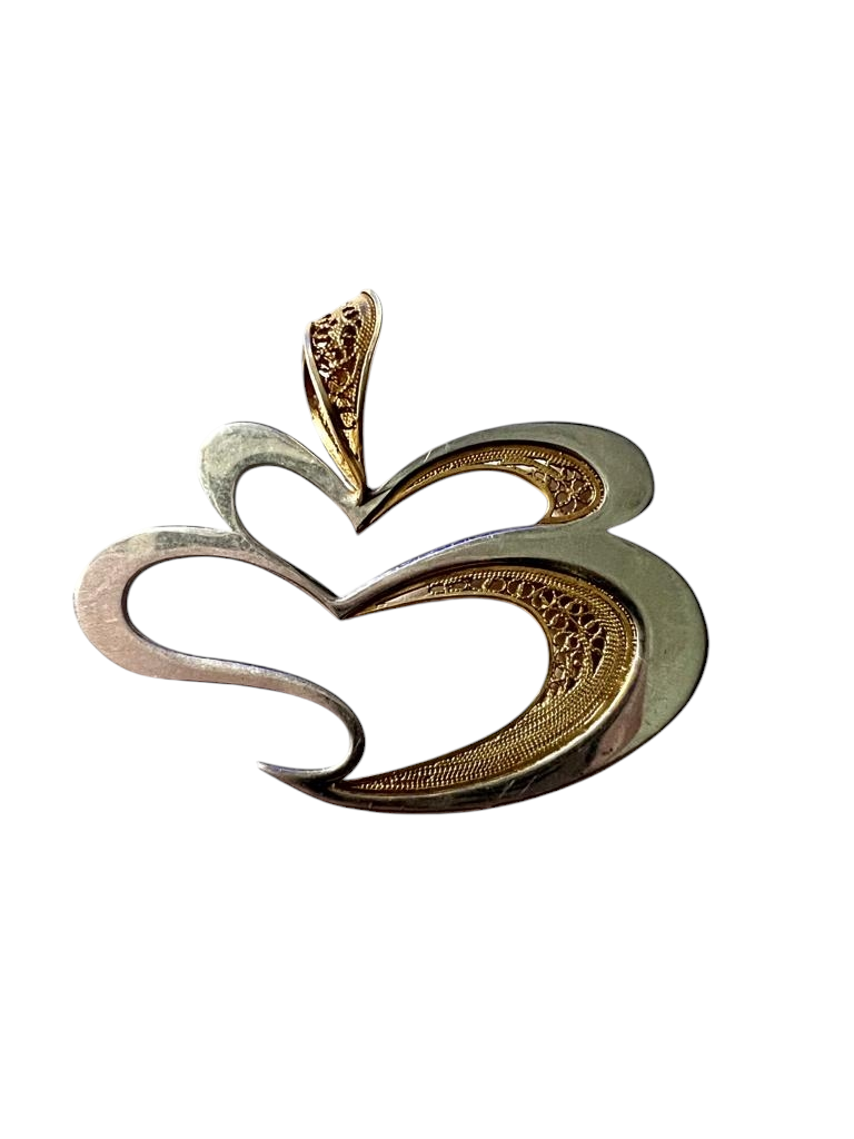 Heart of Viana Medal in Silver and Gold Plated Silver