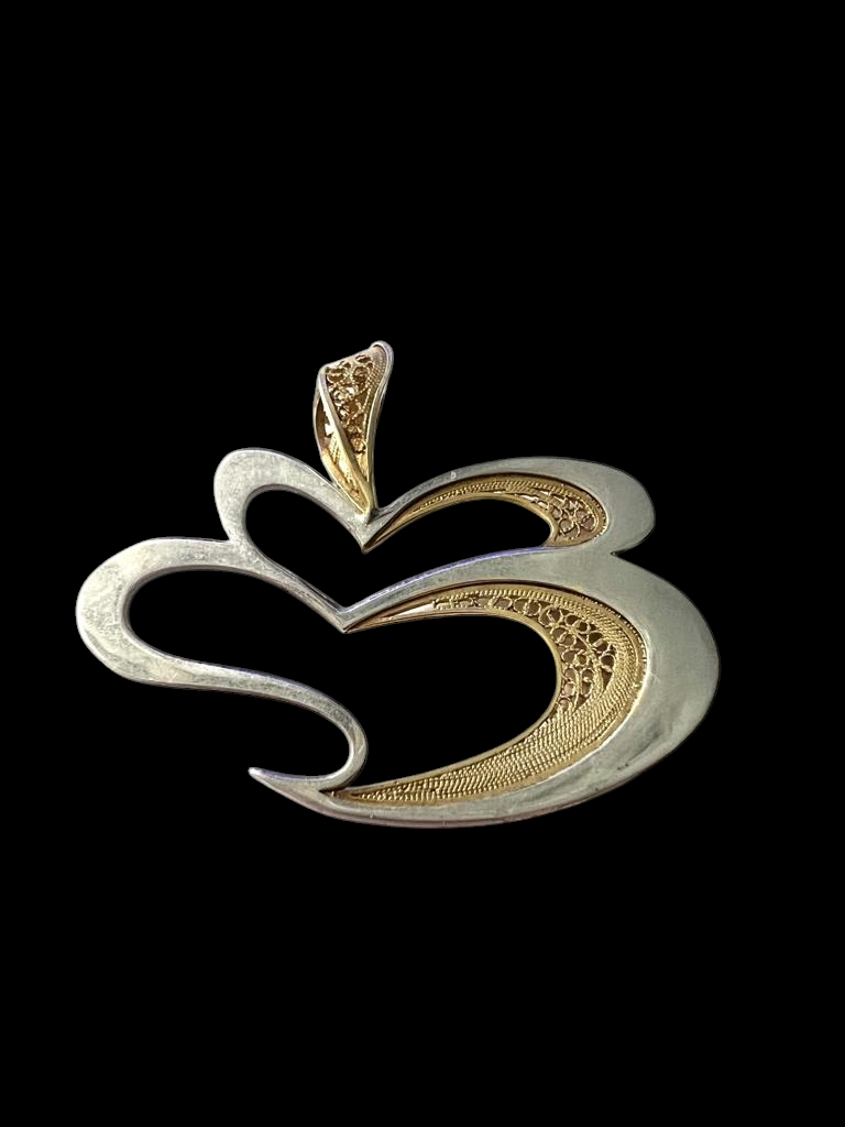 Heart of Viana Medal in Silver and Gold Plated Silver