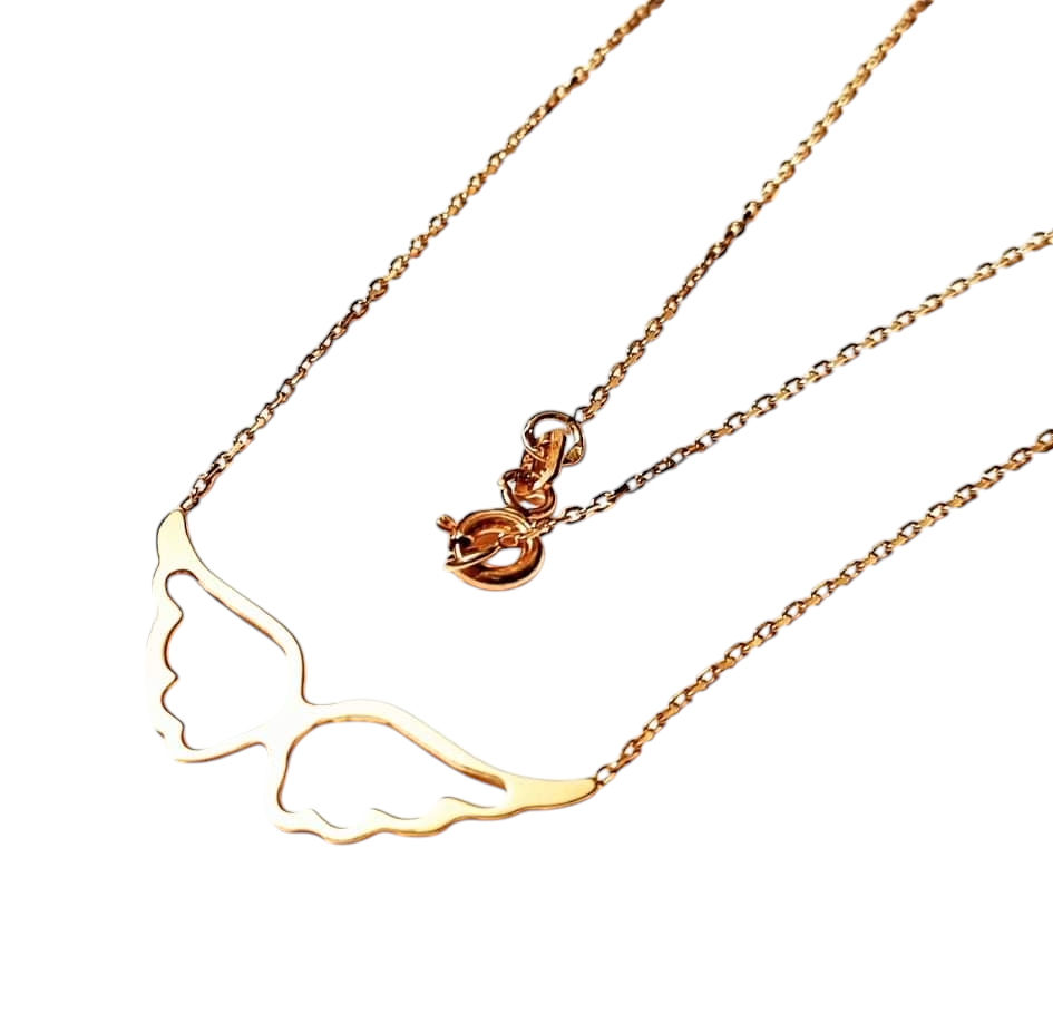 Angel Wings Necklace Gold