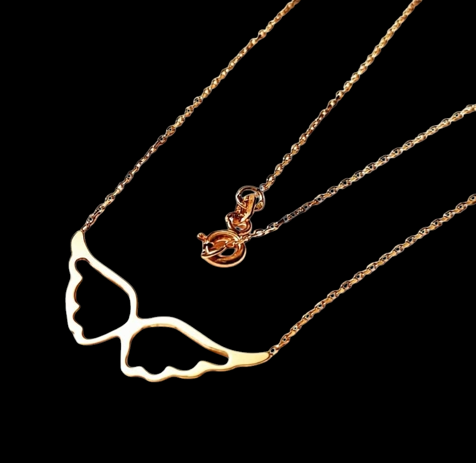 Angel Wings Necklace Gold