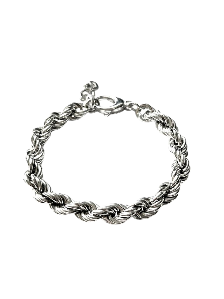 Twisted Silver Bracelet