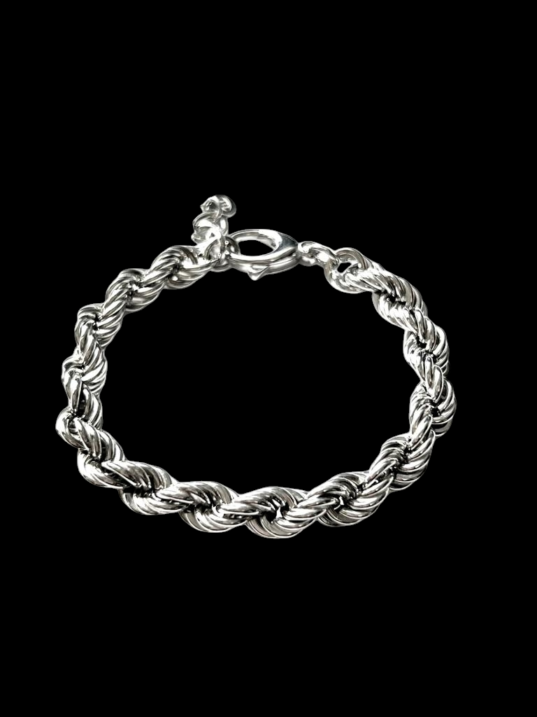 Twisted Silver Bracelet