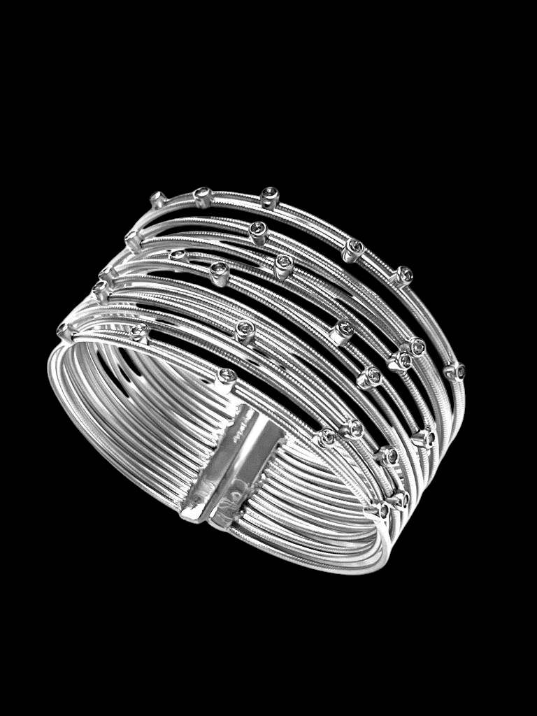 Silver Sparkle Bracelet / Slave