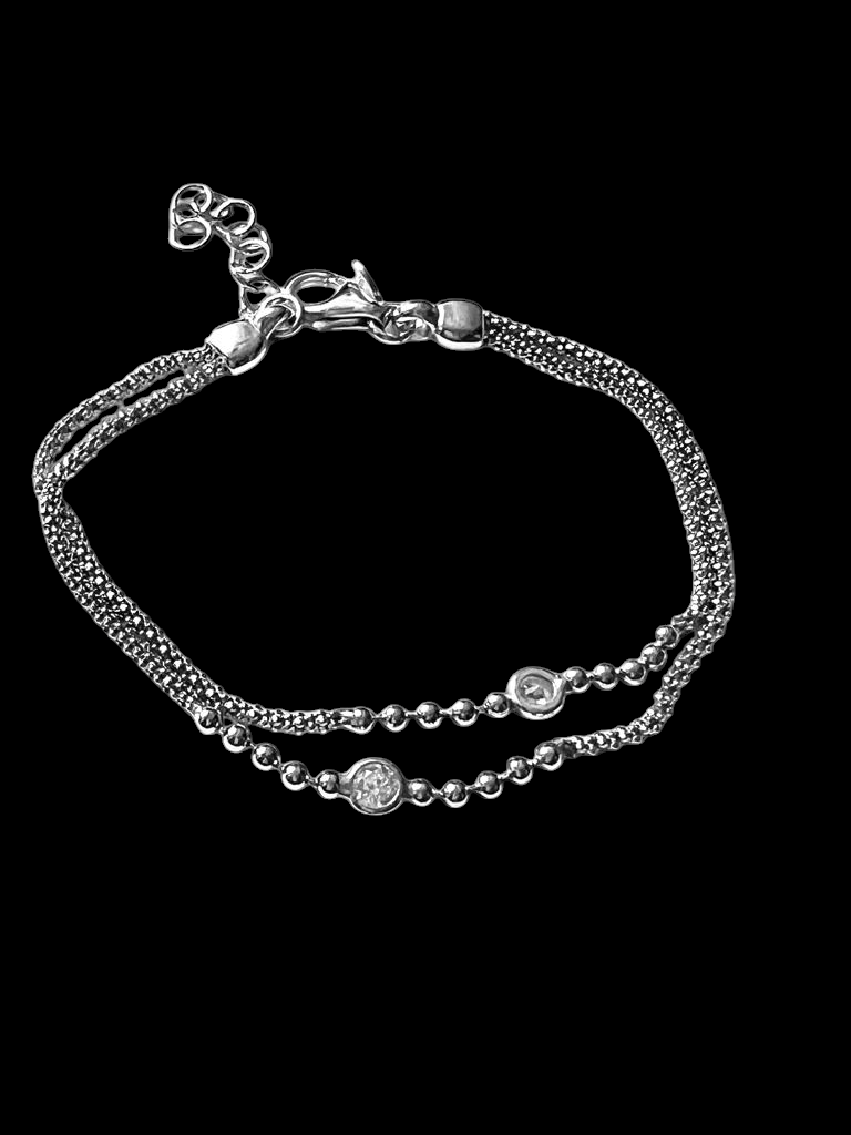 Pulseira Brilhos em Prata