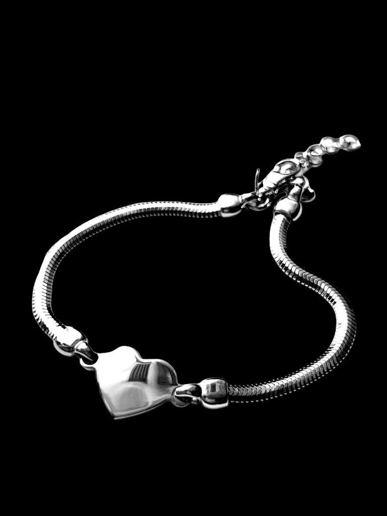 Silver Heart Bracelet