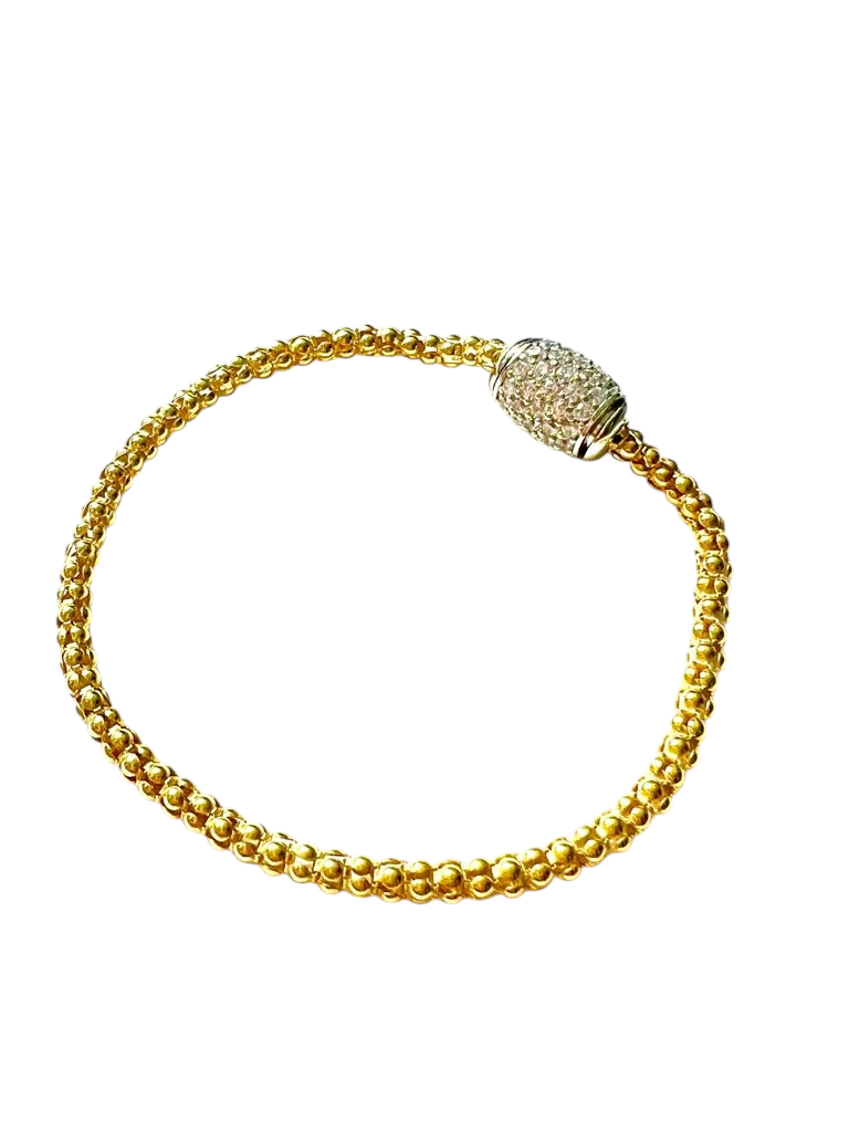 Pulseira Íman em Prata e Prata Dourada