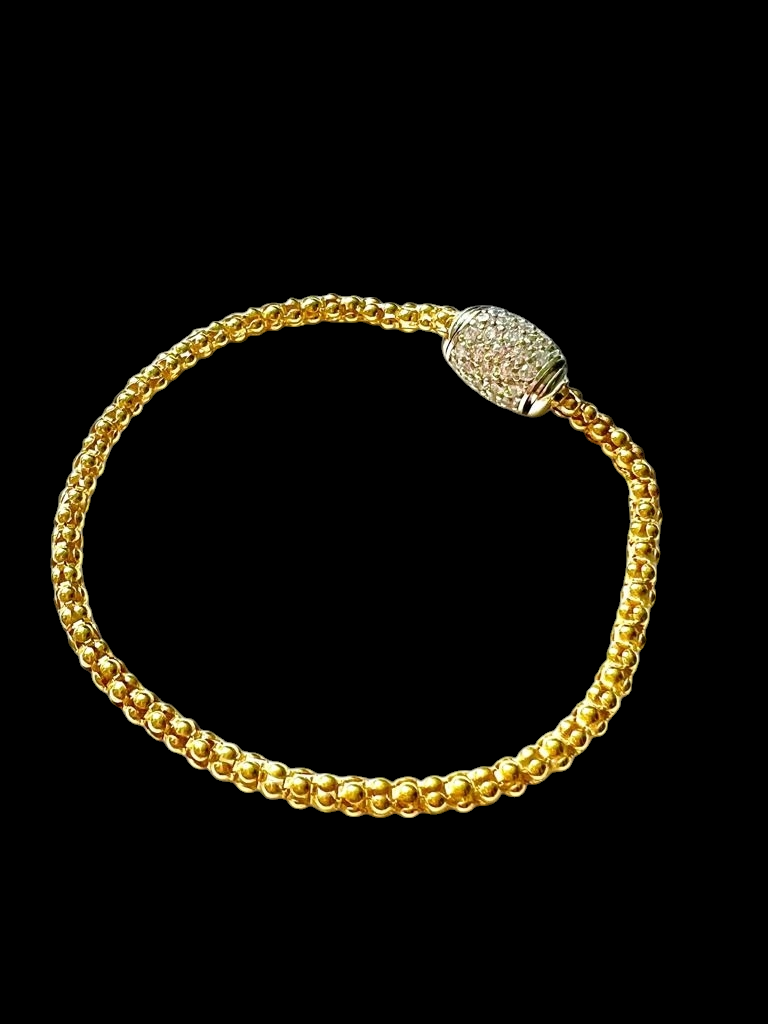 Pulseira Íman em Prata e Prata Dourada