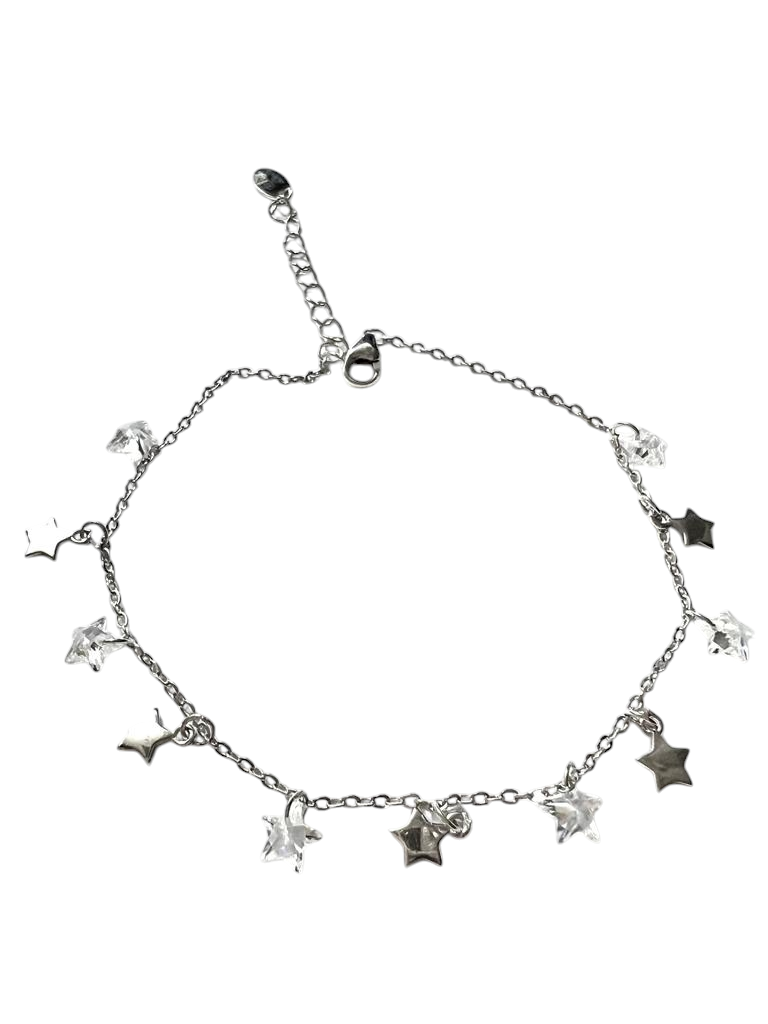 Pulseira Estrelas em Prata