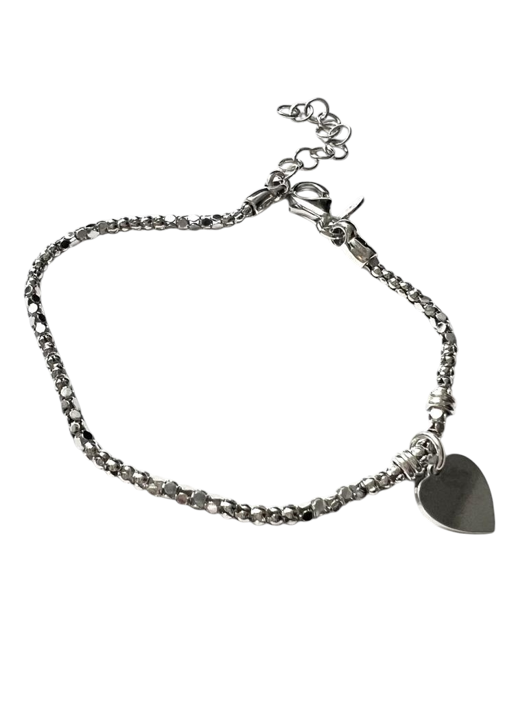 Silver Heart Bracelet