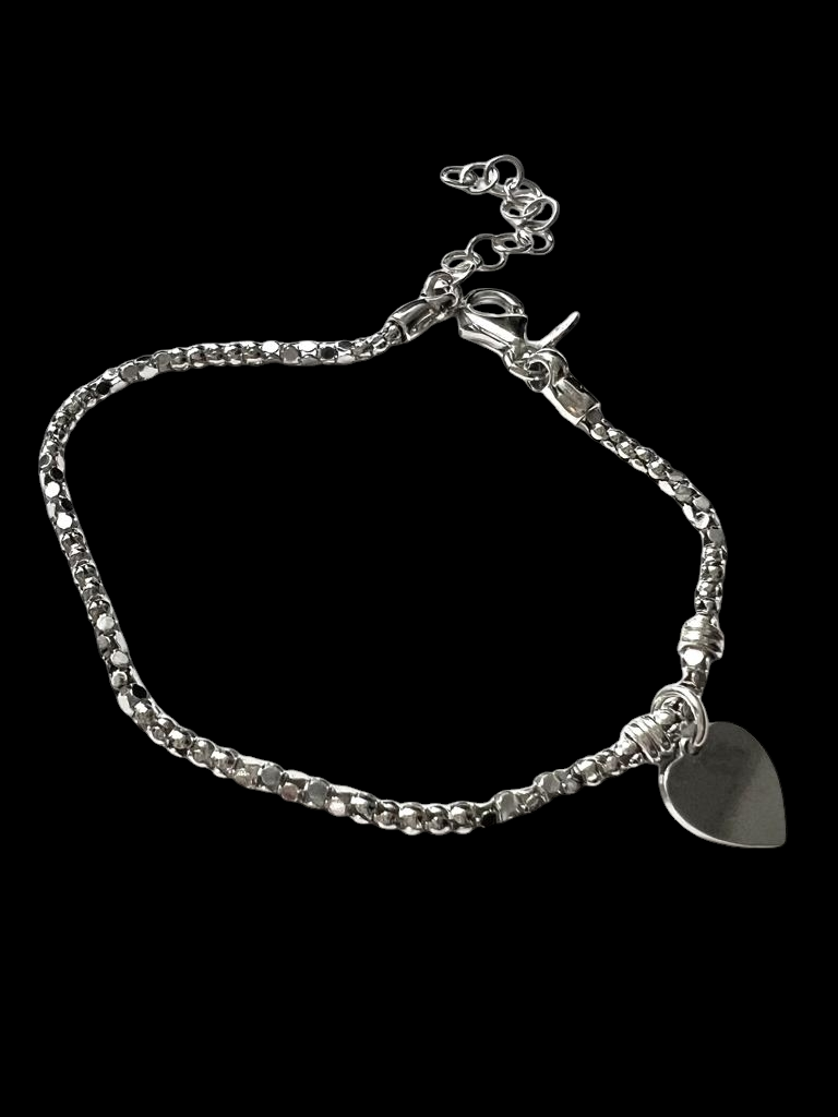 Silver Heart Bracelet