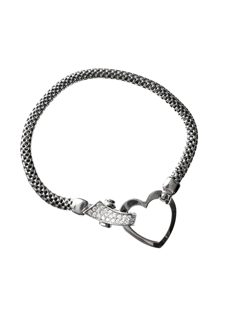 Silver Heart Bracelet