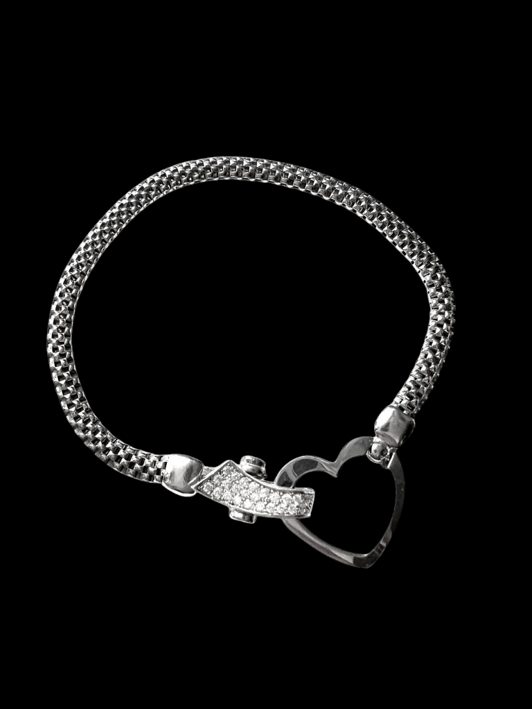 Silver Heart Bracelet