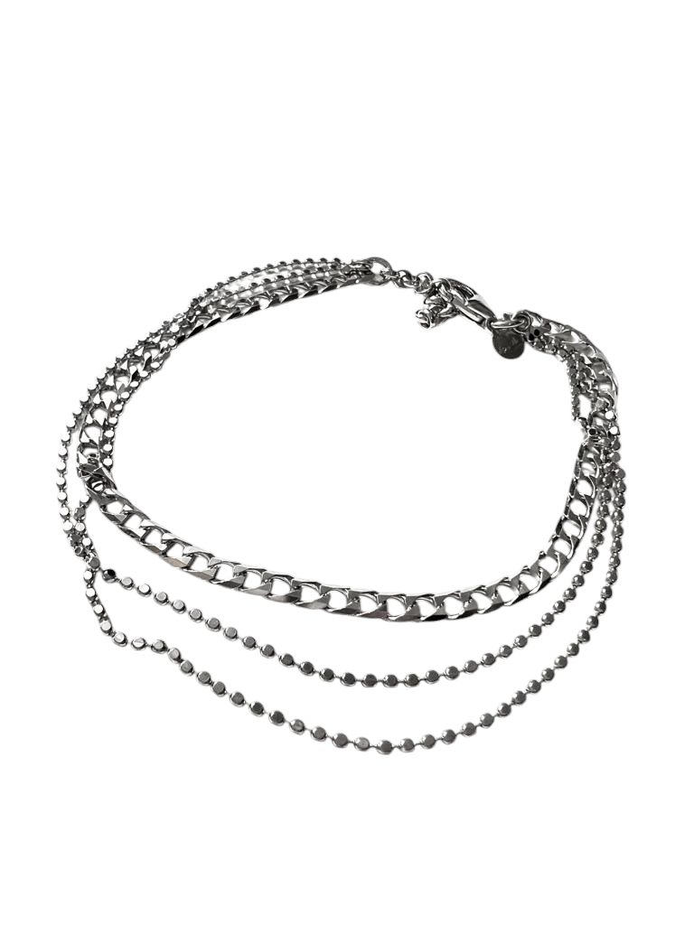 Pulseira Tripla em Prata