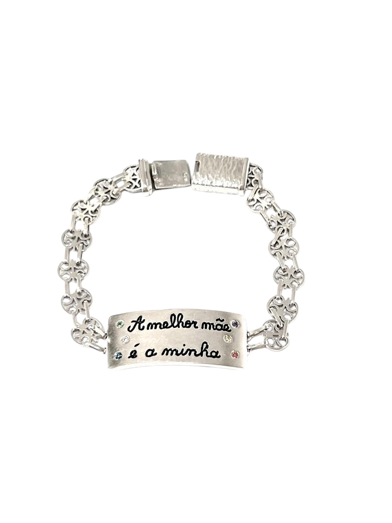 Pulseira Mãe em Prata