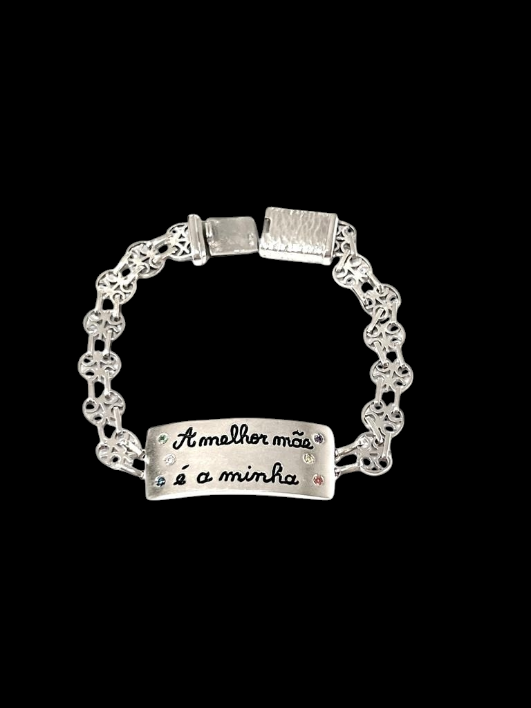 Pulseira Mãe em Prata