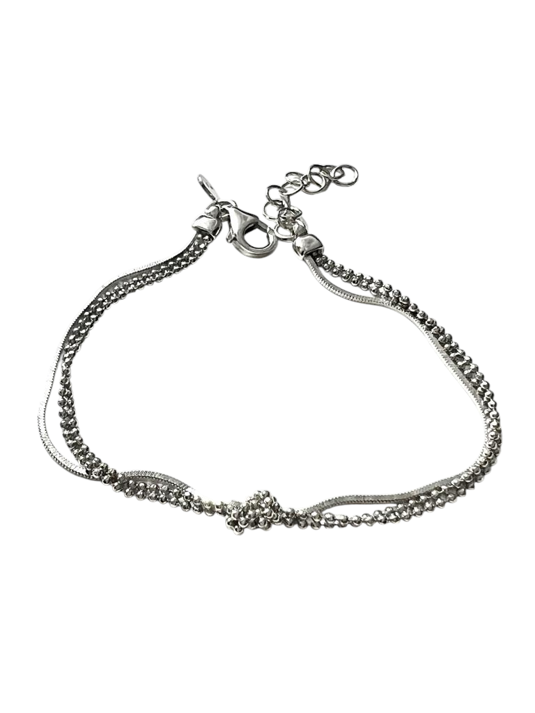Pulseira Nó em Prata