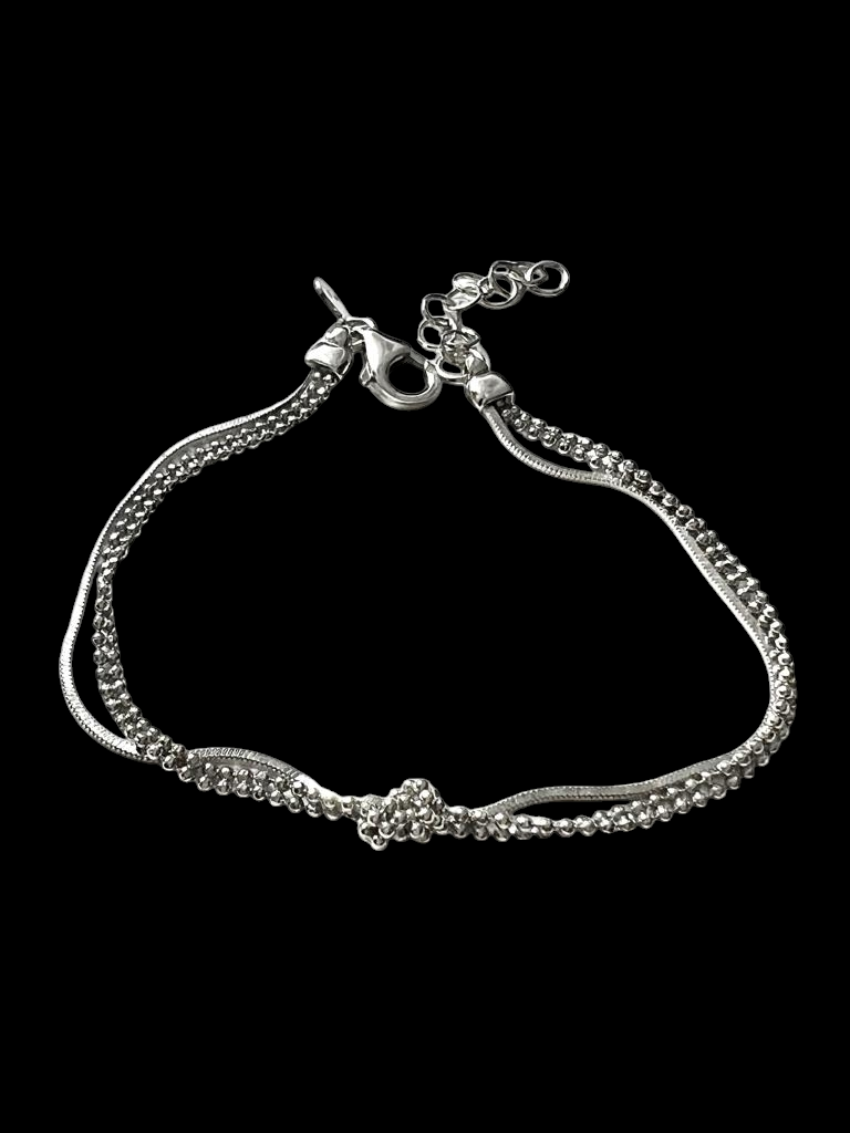 Pulseira Nó em Prata
