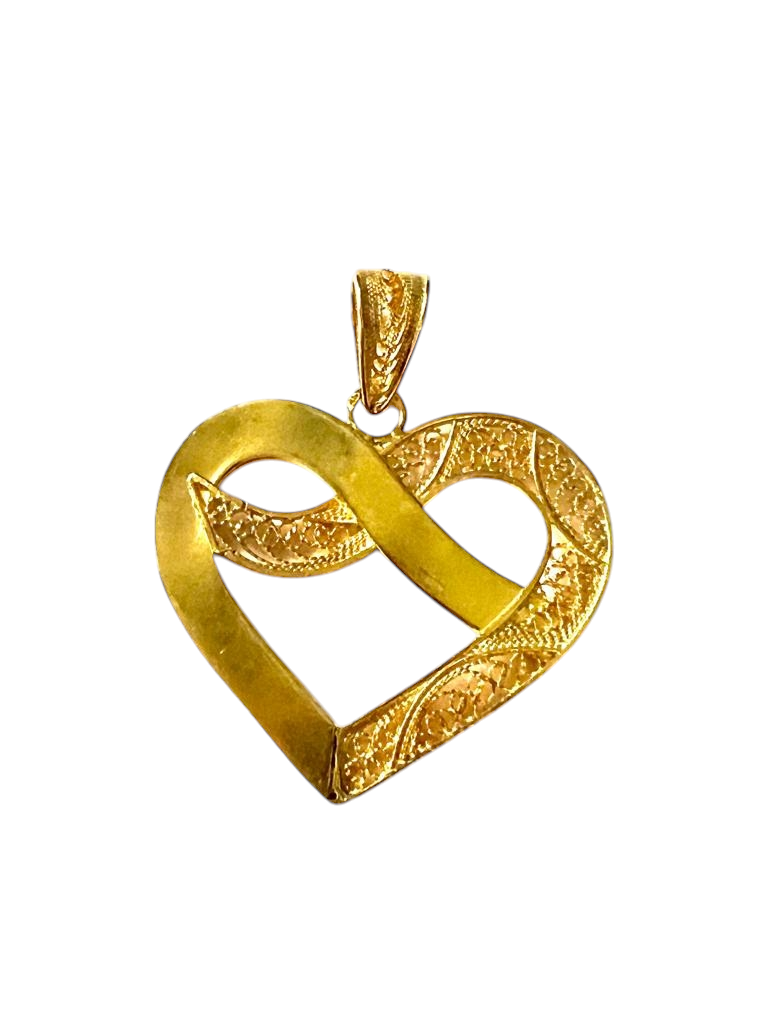 Medalha Coração Filigrana