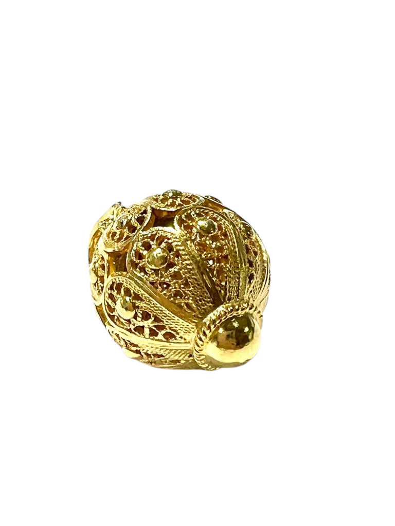 Filigree Medal in Gilded Silver