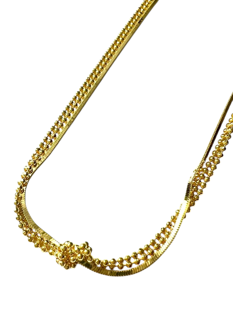 Gold Plated Silver Knot Necklace