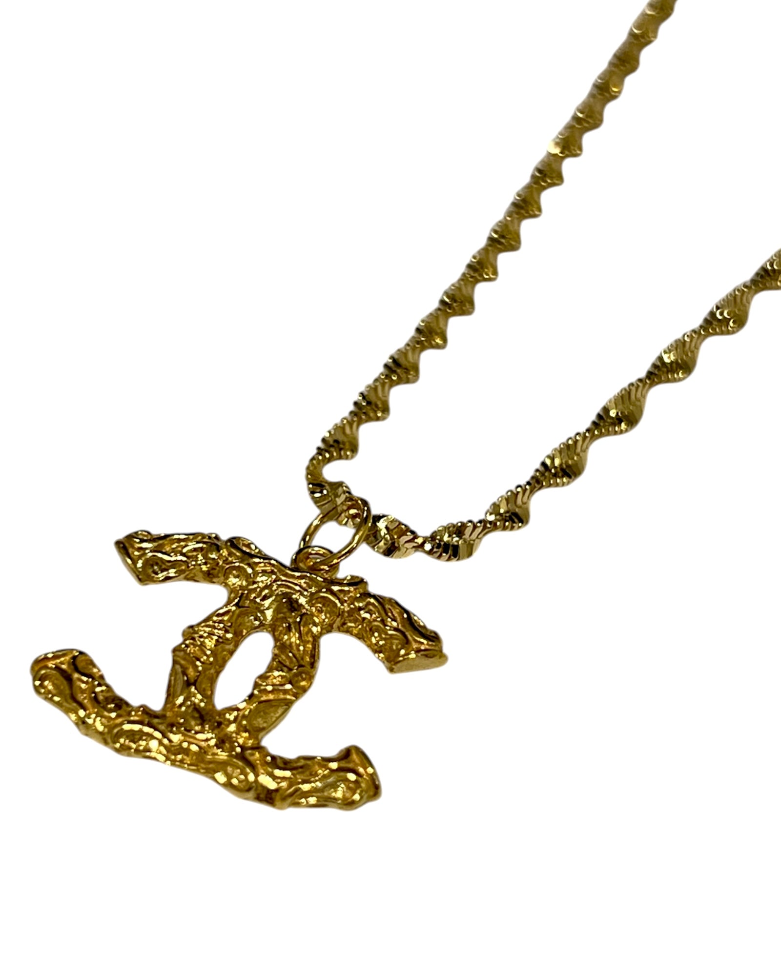 Gold Plated Silver Charm Necklace