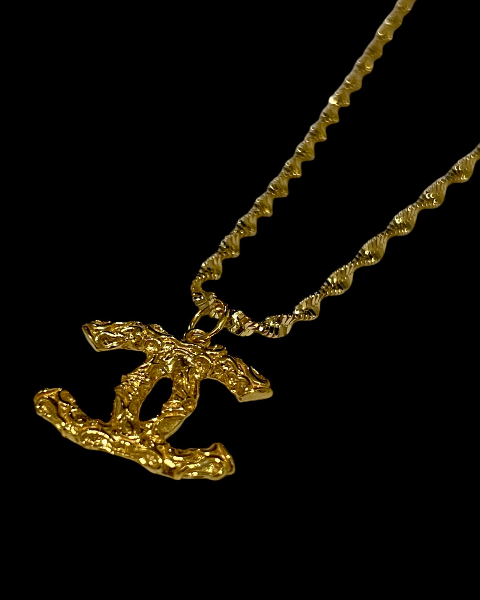 Gold Plated Silver Charm Necklace
