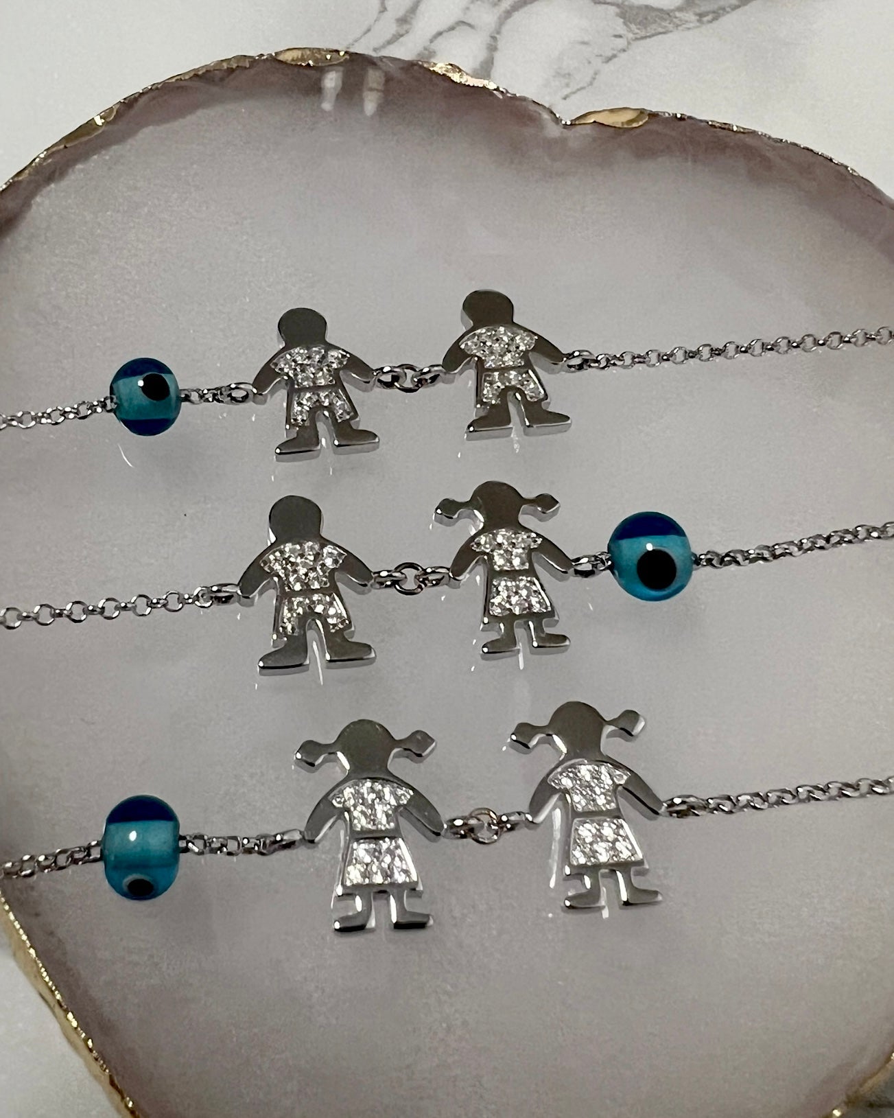 Pulseira Meninas em Prata