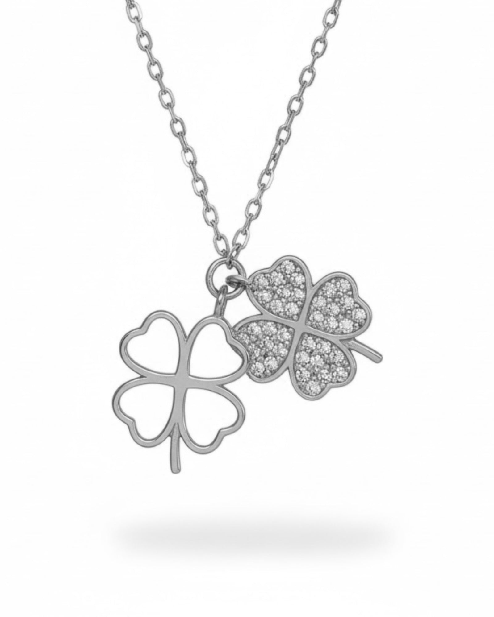 Colar Trevo em Prata