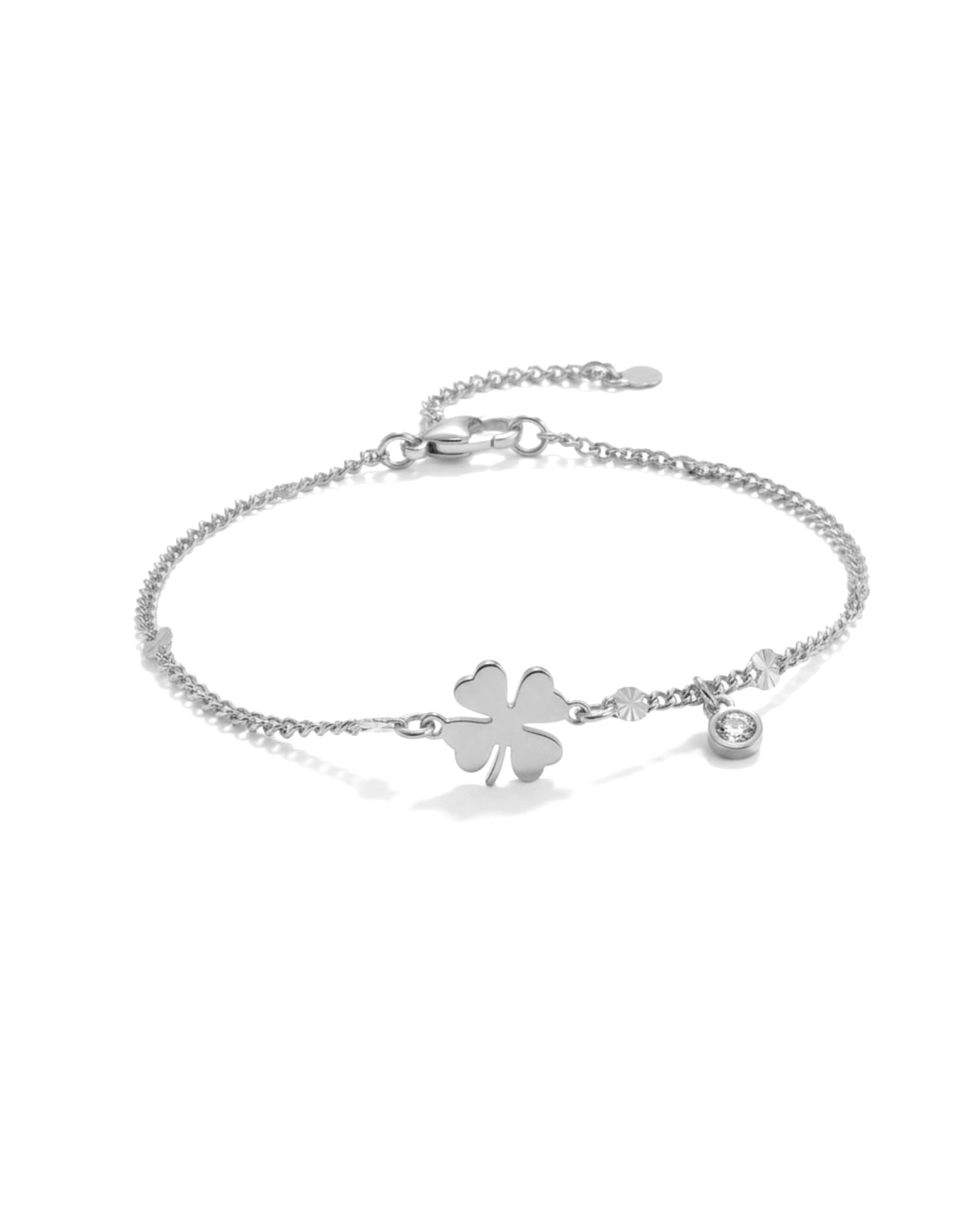 Pulseira Trevo em Prata