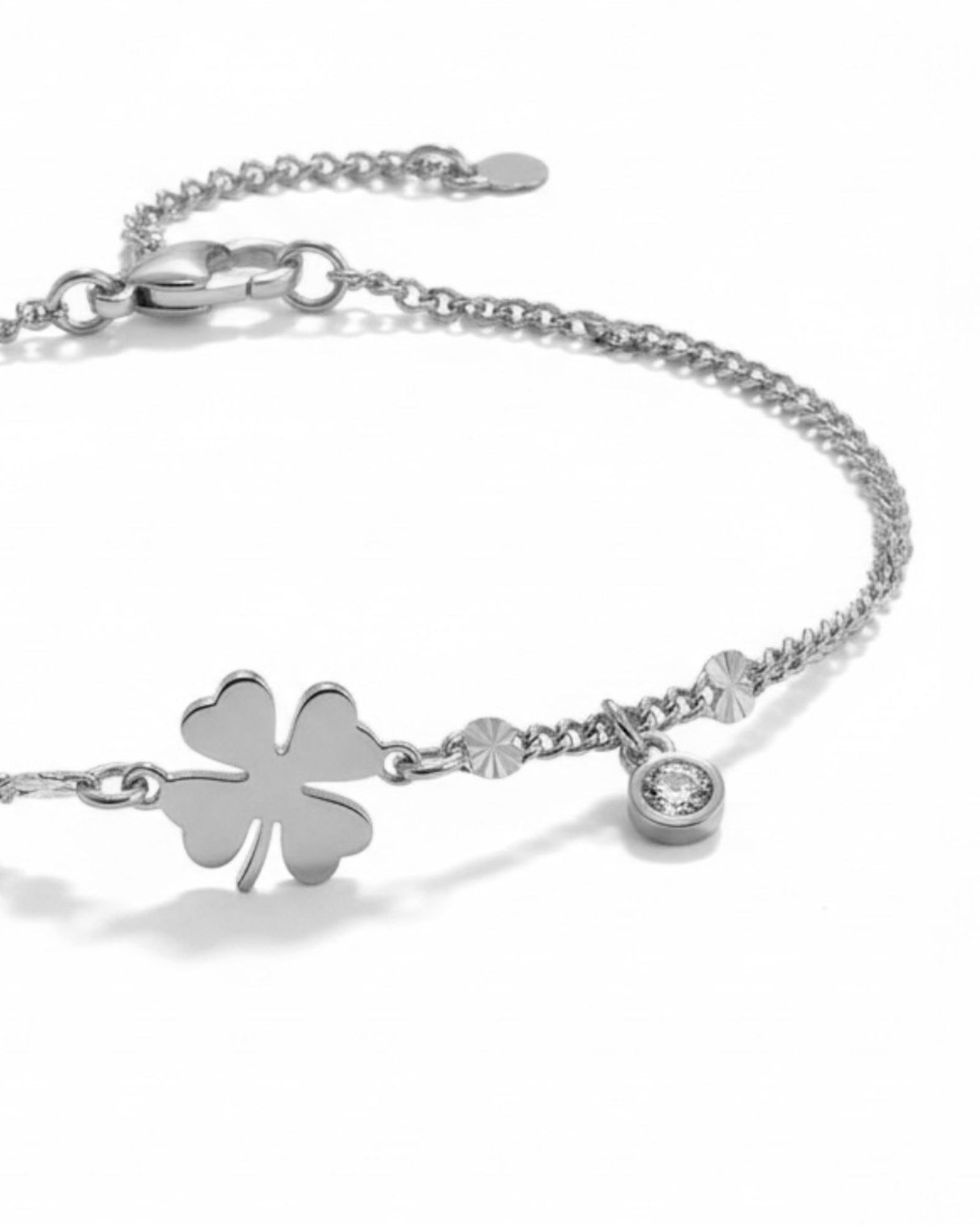 Pulseira Trevo em Prata