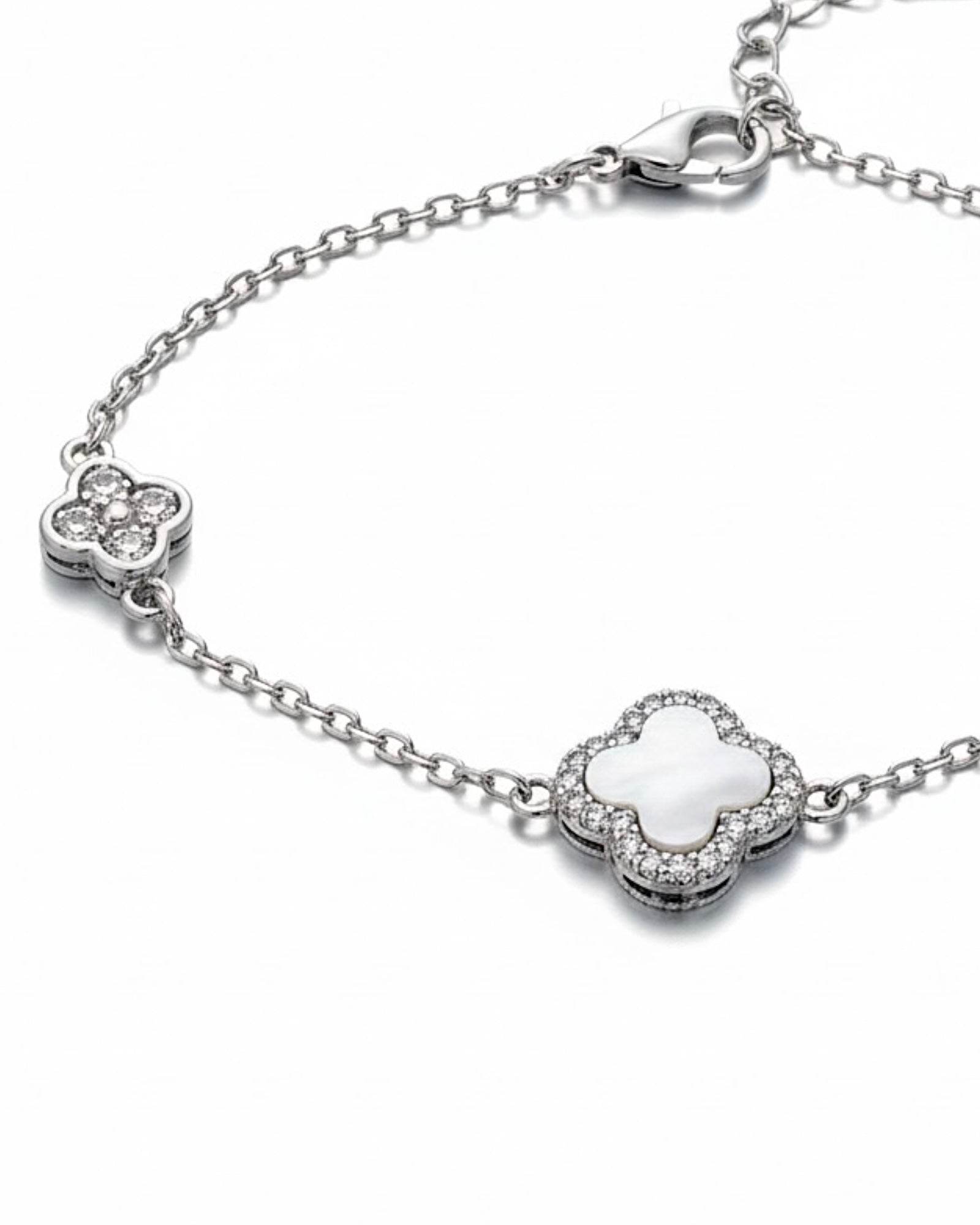 Pulseira Trevos em Prata