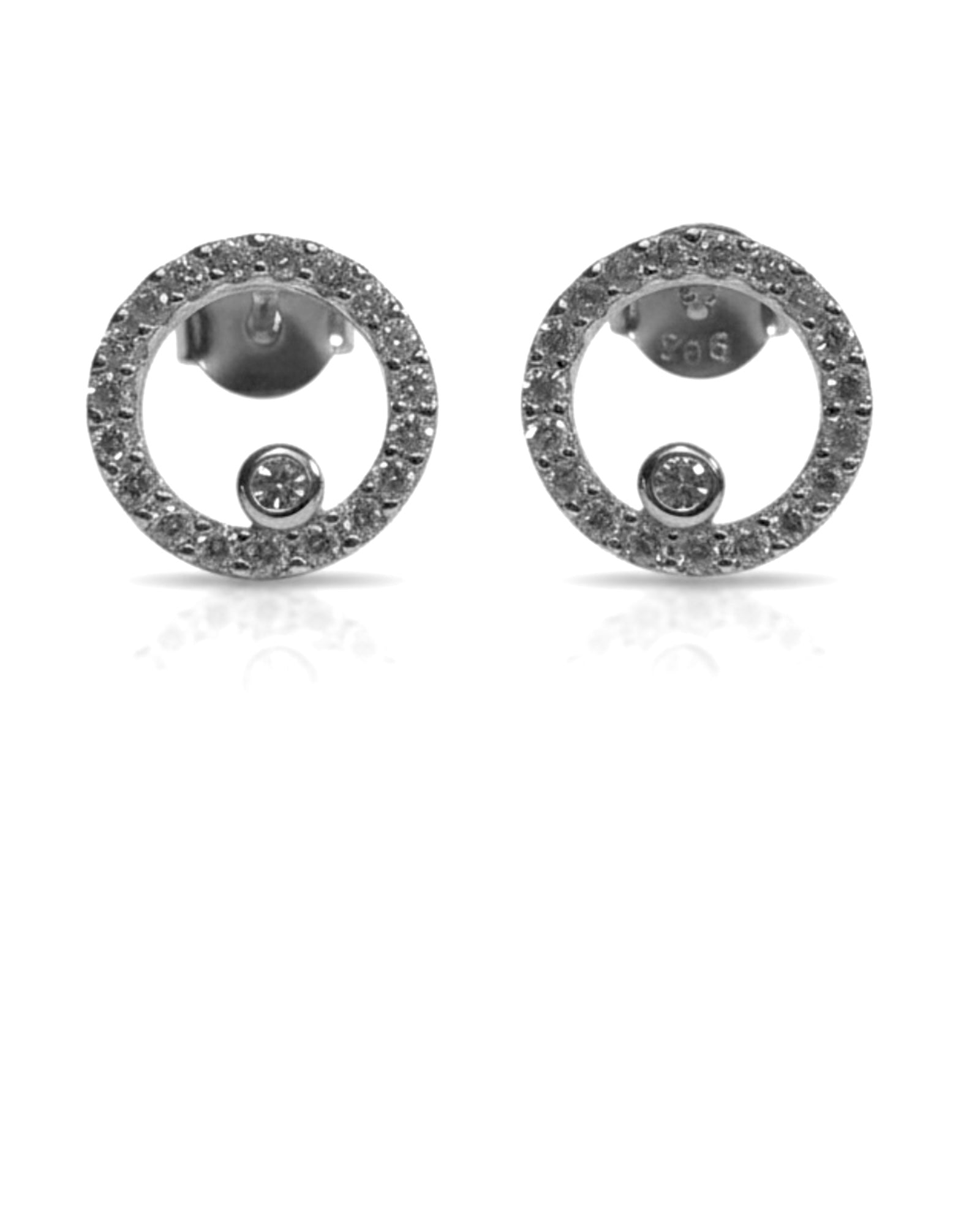 Brincos Círculos Mini em Prata