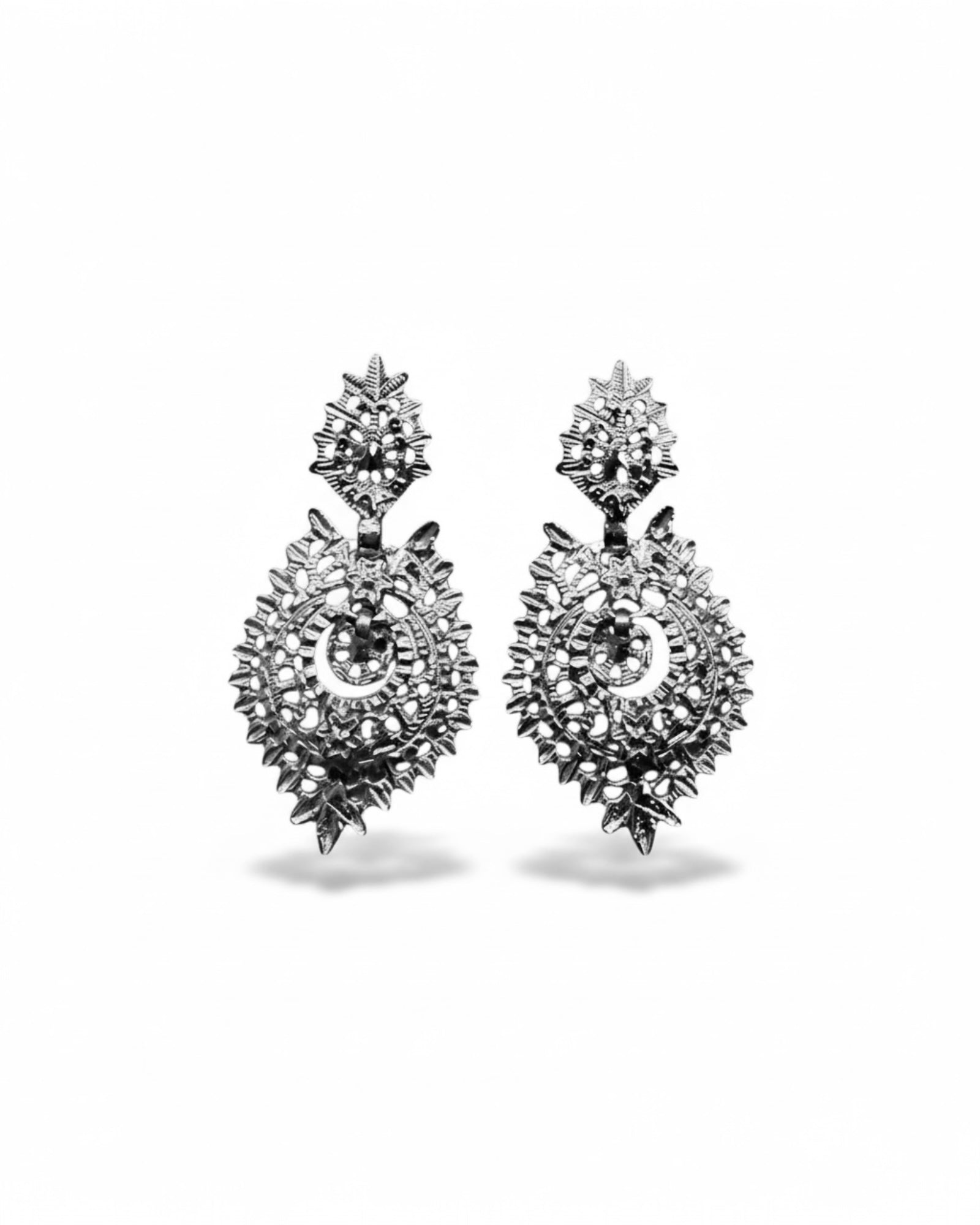 Brincos à Rainha em Prata (com espeque) Nº 3