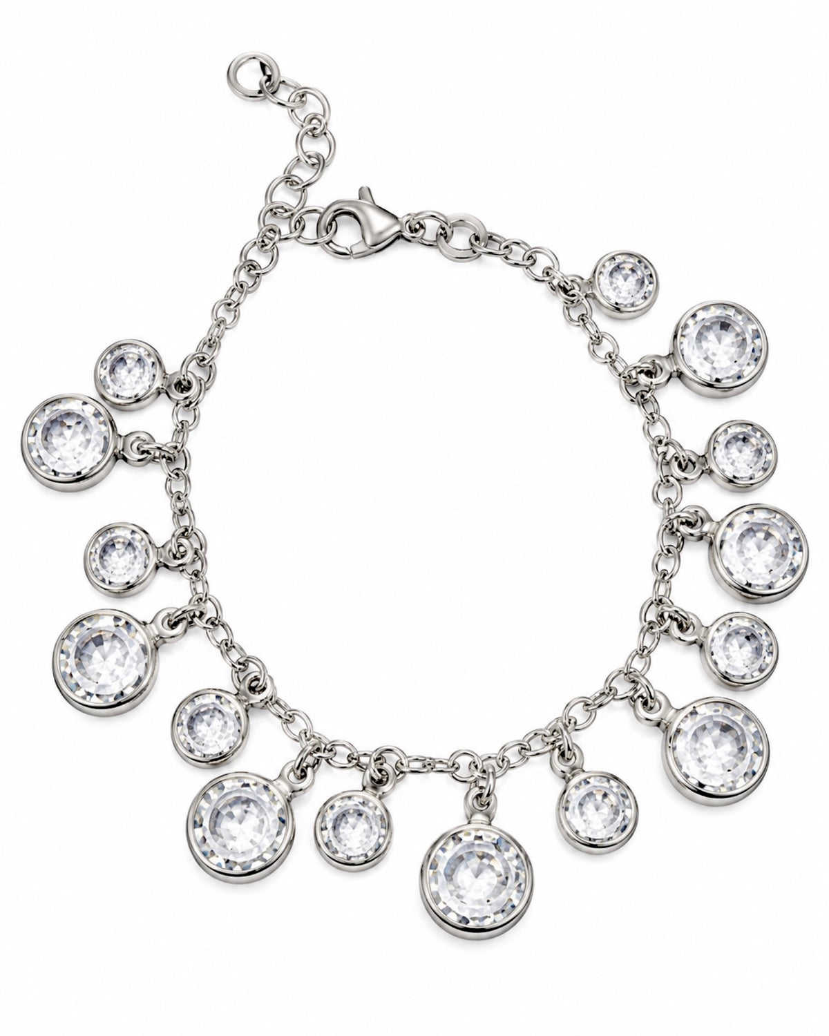 Pulseira com Brilhos em Prata