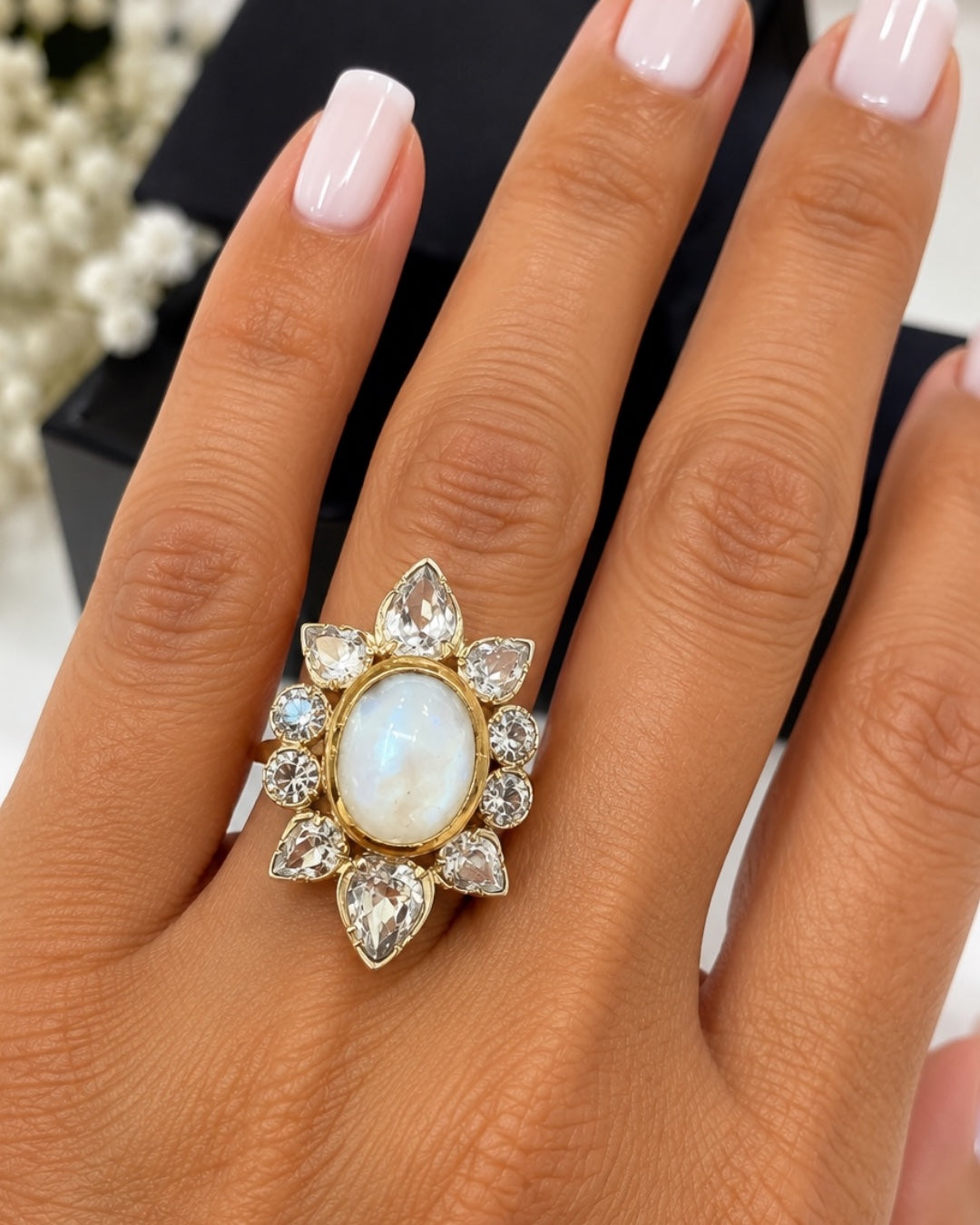Pearl Ring in Silver and Gold